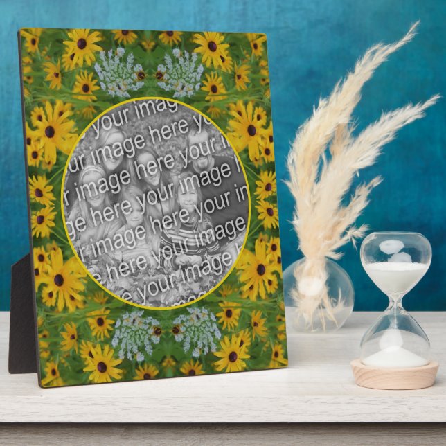Plaque Photo Black Eyed Susan Daisy Peinture Ajouter Votre Phot (Côté)