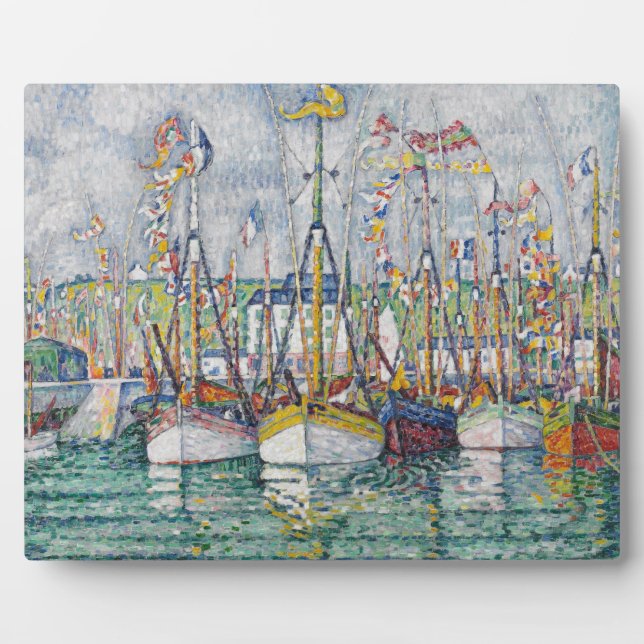 Plaque Photo Blessing of the Tuna Fleet at Groix, 1923 (Devant)