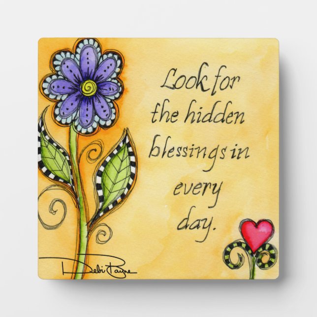 Plaque Photo Blessings de Hidden (Devant)