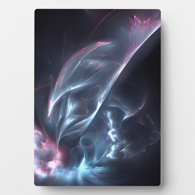 Plaque Photo Bleu nébuleux Abstrait et violet (Devant)