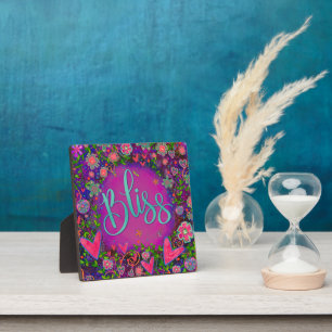 Plaque Photo Bliss Joli Floral Inspiration Whimsical Easel