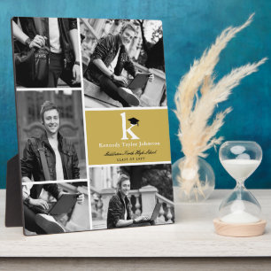 Plaque Photo Blocs dorés classiques Monogram 5 graduation photo