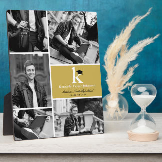 Plaque Photo Blocs dorés classiques Monogram 5 graduation photo