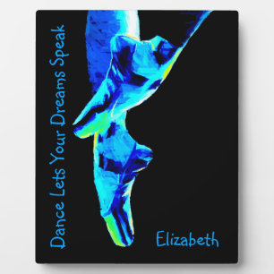 Plaque Photo Blue Ballet Pointe de Slipper