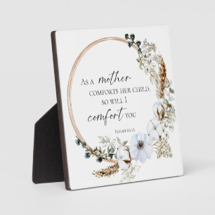 Plaque Photo Boho Pampas Grass Bible Verse God Faith Based