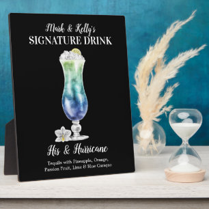 Plaque Photo Boisson Blue Island • Boisson Signature PERSONALIS