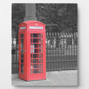 Plaque Photo Boîte de Phonebox Rouge Londres