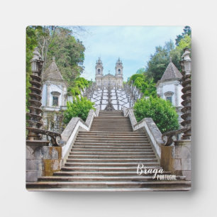 Plaque Photo Bom Jesus Sanctuaire catholique photo, Braga, Port