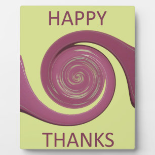 Plaque Photo Bon thanksgiving Golden Jaune tourbillon design.pn