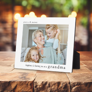 Plaque Photo Bonheur.. c'est vous comme photo de grand-mère