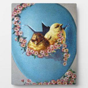 Plaque Photo Bonjour à Pâques 1909