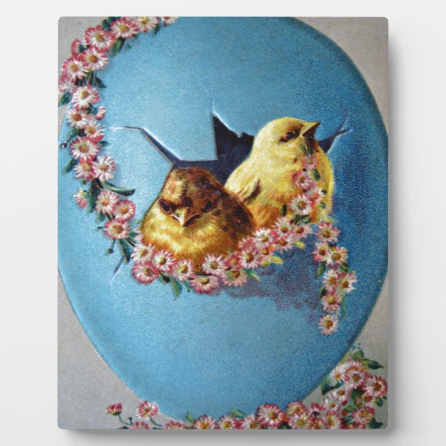 Plaque Photo Bonjour à Pâques 1909 (Devant)