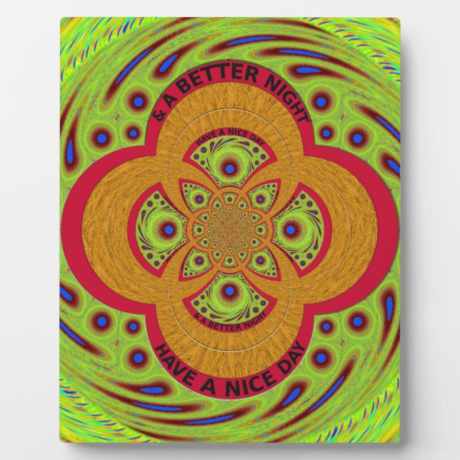 Plaque Photo Bonne journée (Devant)