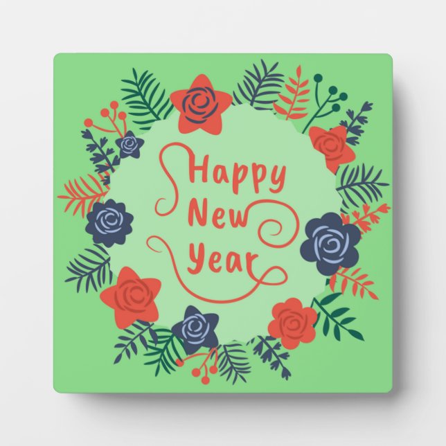 PLAQUE PHOTO BONNE NOUVELLE ANNÉE (Devant)