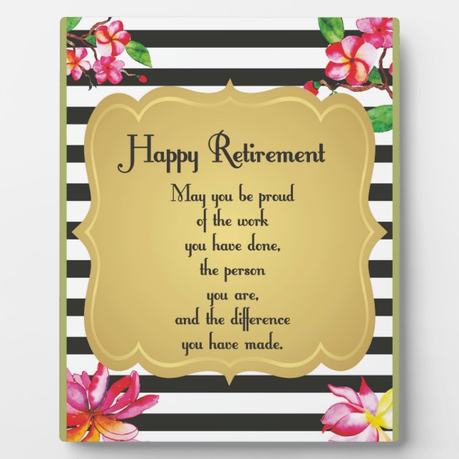 Plaque Photo Bonne offre de retraite Farewell Cadeau (Devant)