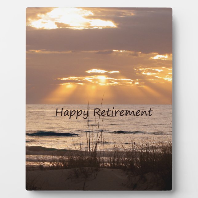 Plaque Photo Bonne retraite - Floride Ocean Sunset (Devant)