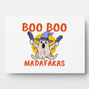 Plaque Photo Boo Boo Madafakas Fantôme Drôle d'Halloween