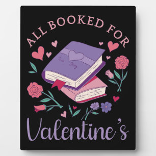 Plaque Photo Bookworm - Tous réservés pour Valentine's II
