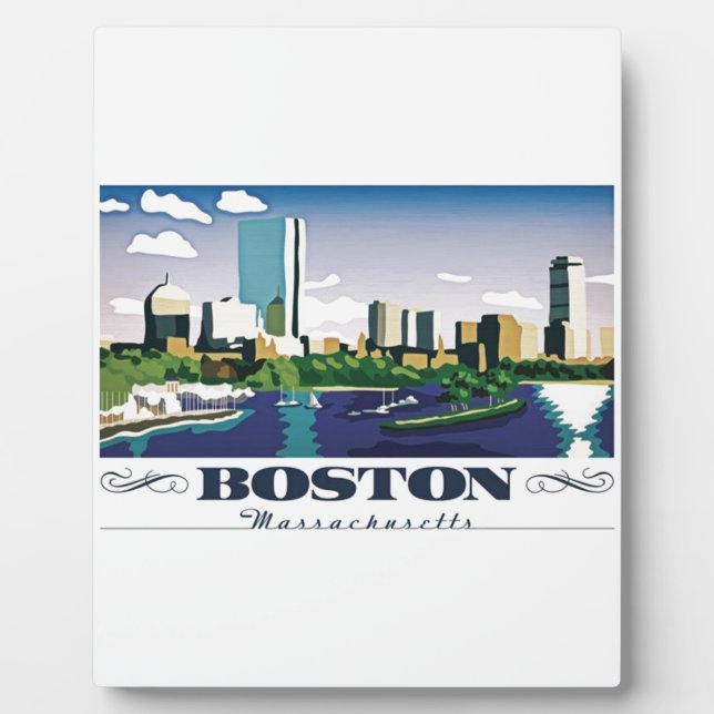 Plaque Photo Boston, Massachusetts (Devant)