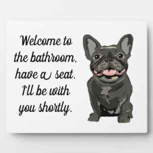 Plaque Photo Bouledogue français bringé