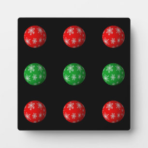 Plaque Photo Boules de Noël 3D