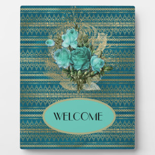 Plaque Photo Bouquet de bienvenue Rose Seafoam