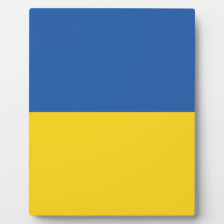 Plaque Photo Bouton Drapeau de l'Ukraine