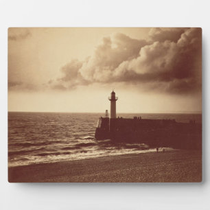 Plaque Photo Breakwater at Sete, c.1855 (albumen print from a c