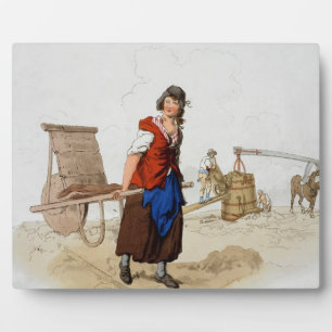 Plaque Photo Brick Maker, de 'Costume of Great Britain', publ