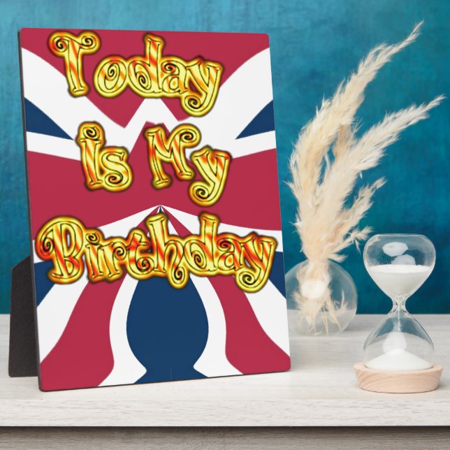 Plaque Photo British Birday Gifts Art Print (Côté)