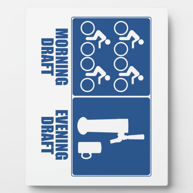 Plaque Photo Brouillon du matin, Brouillon du soir (Devant)