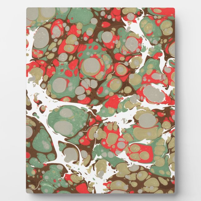 Plaque Photo Brown orange vert Abstrait texture en marbre (Devant)