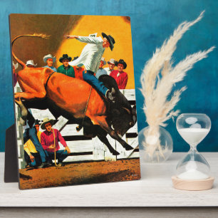 Plaque Photo Bull Riding par Fred Ludekens