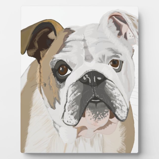 Plaque Photo Bulldog anglais (Devant)