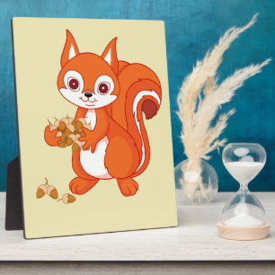 Plaque Photo Bulle l'écureuil utile