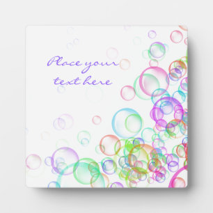Plaque Photo Bulles de savon
