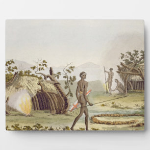 Plaque Photo Cabine natif, Nouvelle-Hollande, assiette 64 de 'L