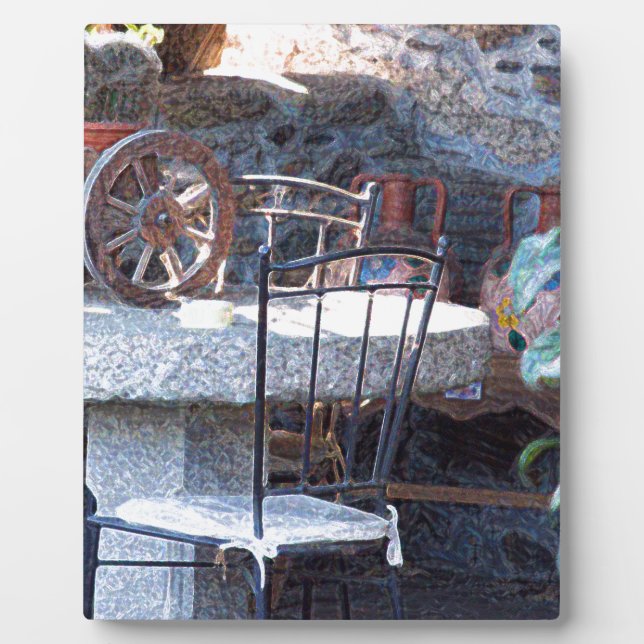 Plaque Photo Cactus espagnol et vie morte (Devant)