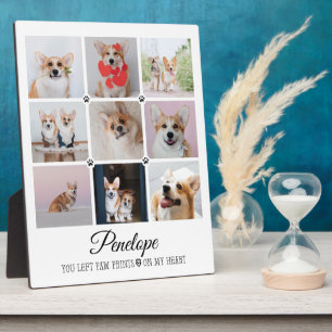 Plaque Photo Cadeau à la mémoire du chien Collage photo souveni