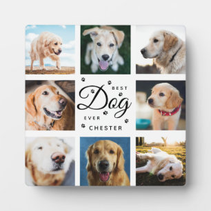 Plaque Photo Cadeau commémoratif de chien Meilleur chien Jamais