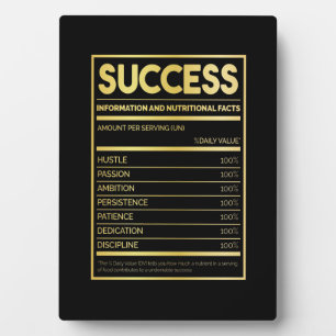 Plaque Photo Cadeau d'anniversaire Succès des faits nutritionne