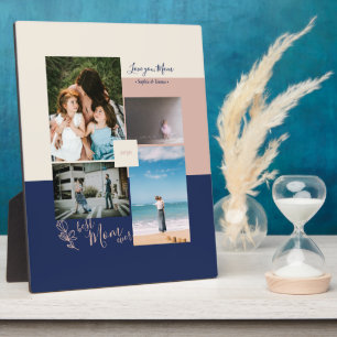 Plaque Photo Cadeau de fête des mères Meilleure maman Collage p