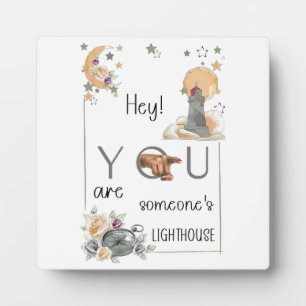 Plaque Photo Cadeau de phare inspirant Rappel positif