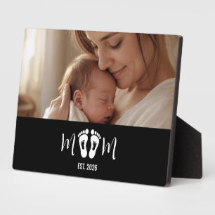 Plaque Photo Cadeau de photo d'empreintes de bébé établies par 