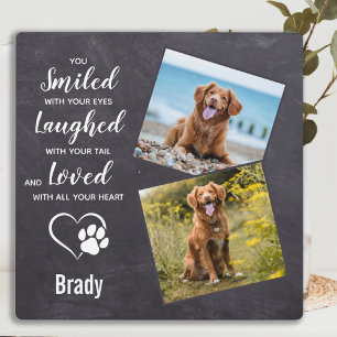 Plaque Photo Cadeau de souvenir de chien - Sympathie pour un ch