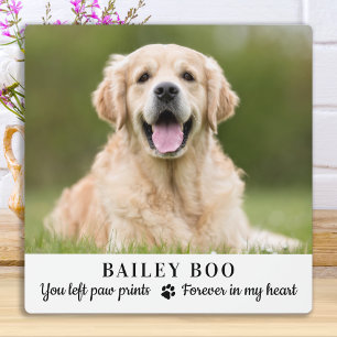 Plaque Photo Cadeau de souvenir personnalisé pour chien Photo d
