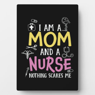 Plaque Photo Cadeau d'infirmière Je suis une maman et une infir