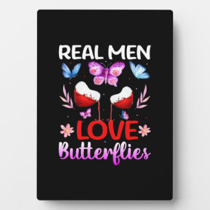 Plaque Photo Cadeau Papillon Les Vrais Hommes Aiment Les Papi