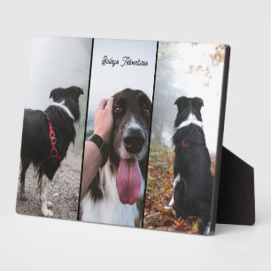 Plaque Photo Cadeau personnalisé de collage photo pour animal d