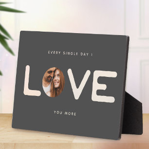Plaque Photo Cadeau personnalisé pour couple moderne de la Sain